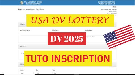 DV Lottery 2025 : COMMENT S'INSCRIRE A LA LOTTERIE .